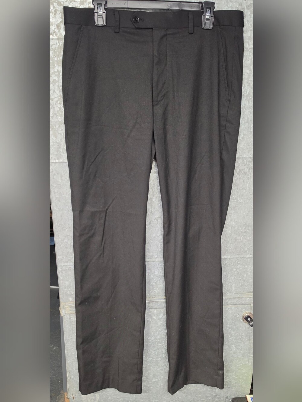 Alfani Men's Slim Fit Black Dress Pants 34x32